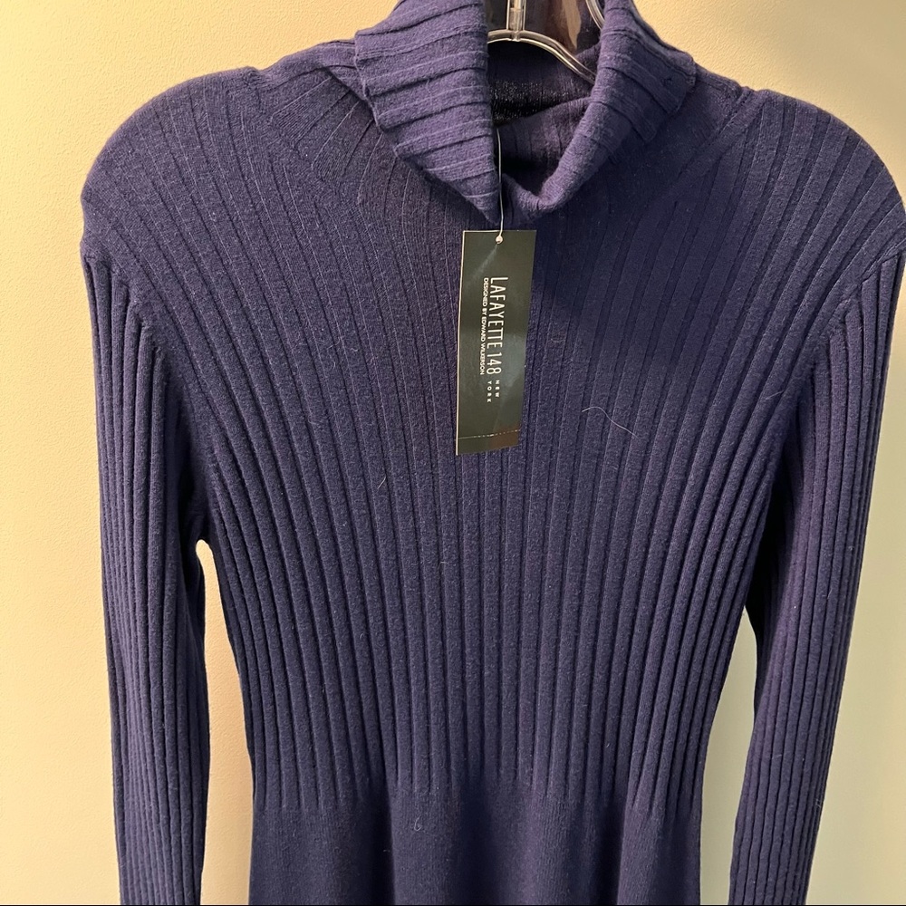 Wool turtleneck dress - Picture 2 of 9